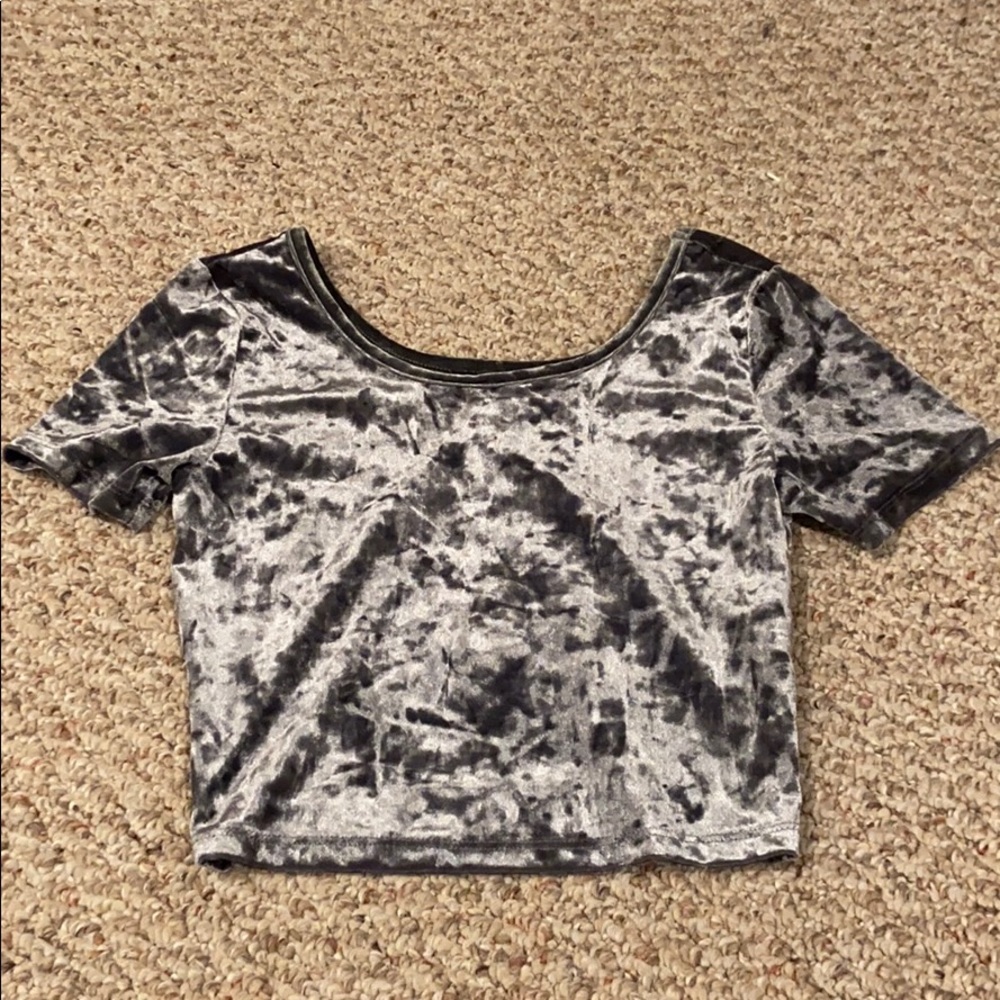 Velvet Crop Top